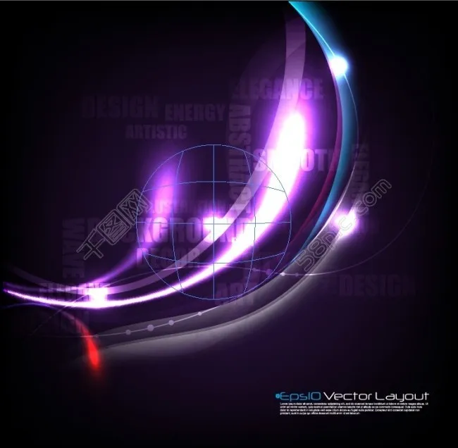 美轮美奂的矢量背景图eps,ai矢量模版下载