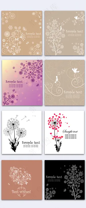 欧式花纹背景矢量素材