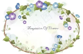 韩国植物装饰边框矢量图32