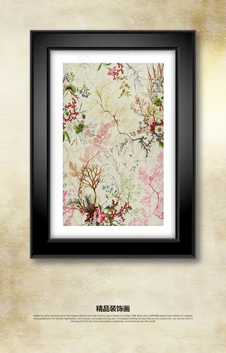 现代欧式手绘花卉装饰画无框画挂画
