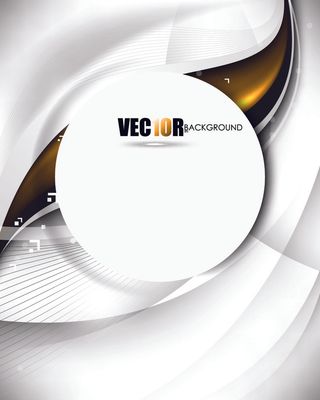 矢量白色优美曲线背景素材