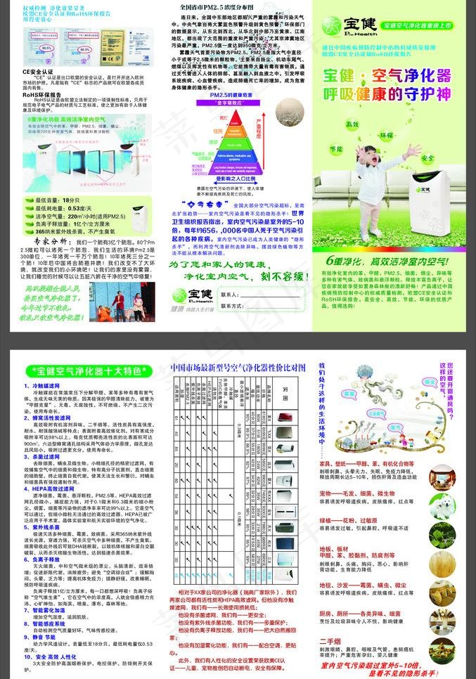 宝健 空气净化器图片