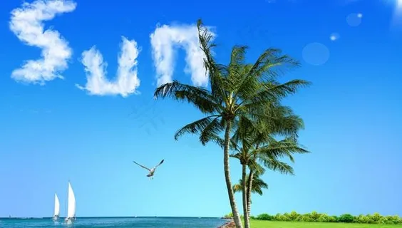 海边自然城市风光风景PSD素材