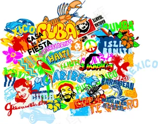 美式夏威夷矢量图案