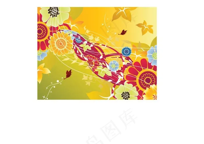 创意花卉图片eps,ai矢量模版下载