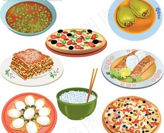快餐主食图片