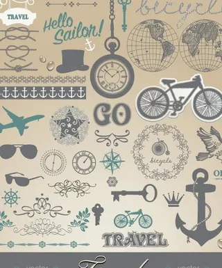 欧式古典花纹 复古元素图片