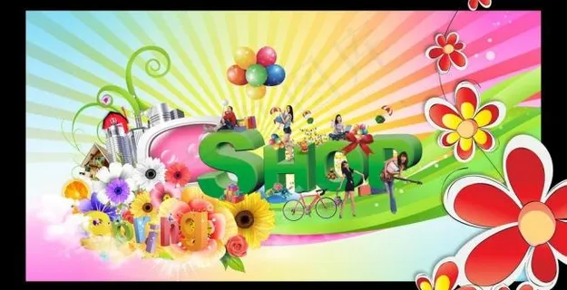 春天购物海报图片