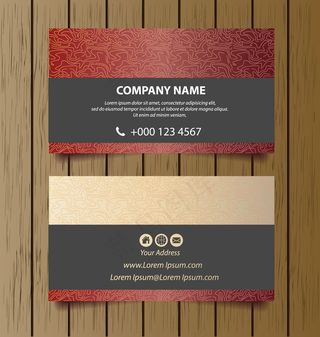 精美名片设计矢量模板