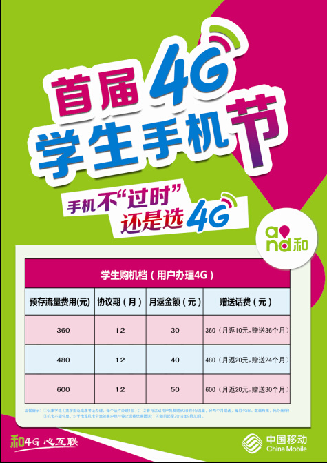 4G学生手机节psd模版下载