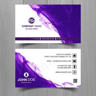 黑色蓝色IT科技大气名片