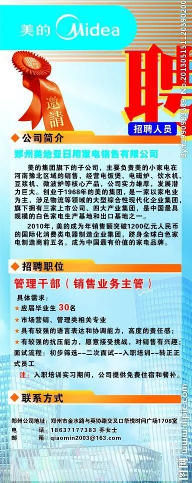 招聘展架图片(210X297)cdr矢量模版下载