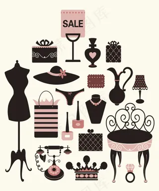 简约可爱时尚插图矢量素材