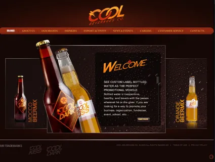 酒类网页模板flash网站模板 酒类网页模板flash网站模板