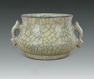 宋 哥窑鱼耳炉图片