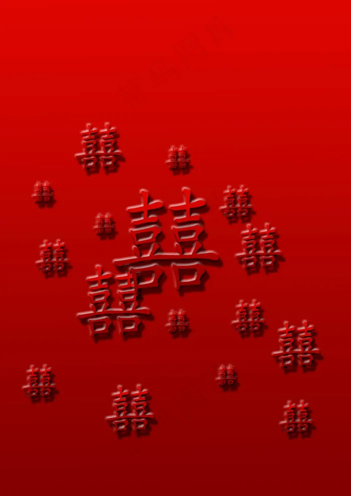 红双喜喜庆背景