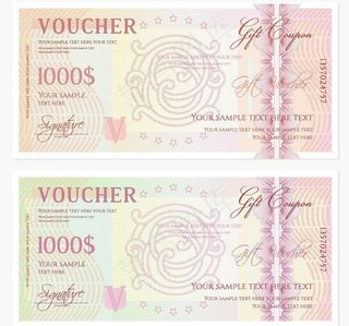 优惠券防伪花纹图片