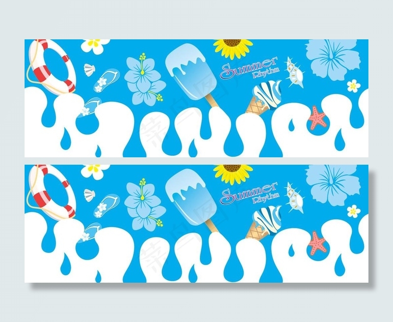 夏季柱头装饰图片