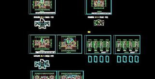 一梯四户高层联排住宅图