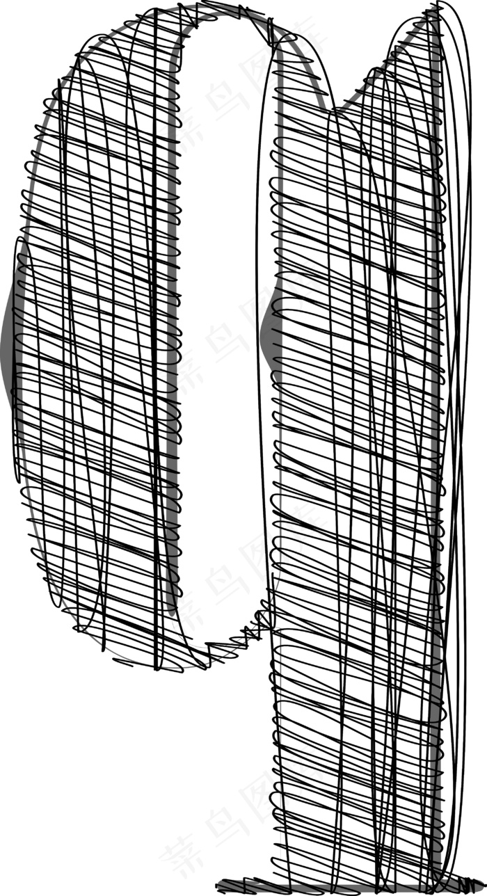 手绘字体插图eps,ai矢量模版下载