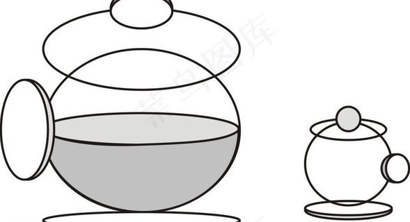 茶壶与杯子图片