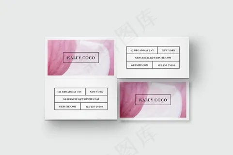 简约清新名片模板设计