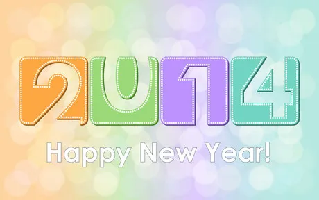 2014艺术字矢量素材ai矢量模版下载
