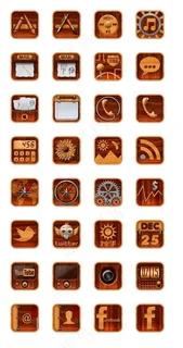 实木风格手机图标下载