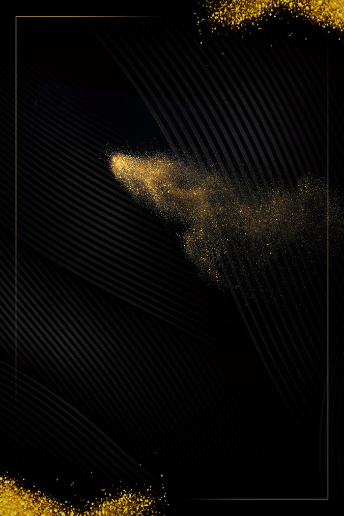 黑金商务邀请函海报背景素材PSD