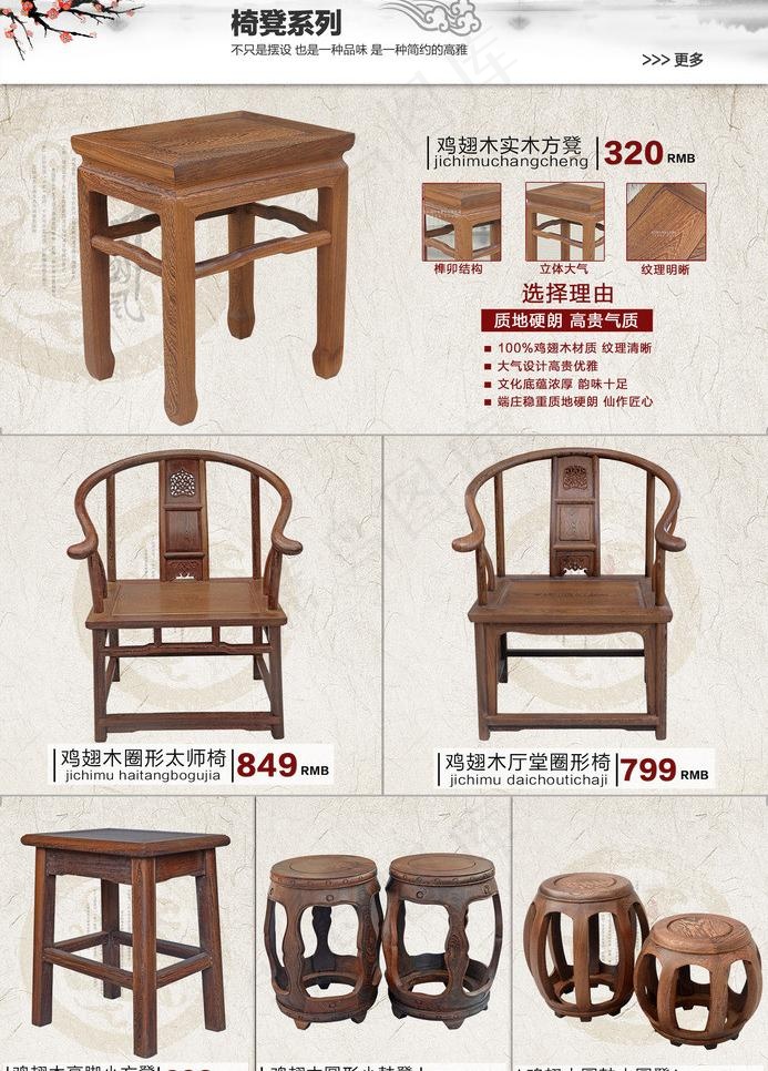 淘宝好用的红木分类图片(1920X2837(DPI:72))psd模版下载