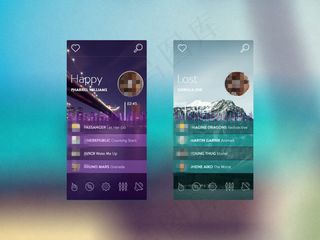 简单播放器手机UI