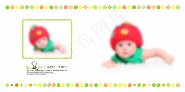 儿童相册模板psd模版下载