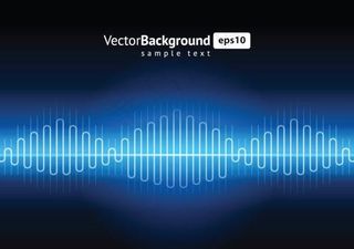 动感音频波光矢量素材