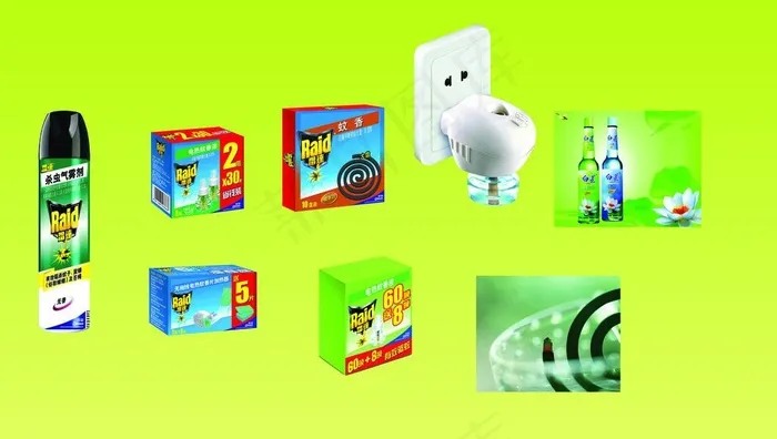 驱蚊产品图片psd模版下载