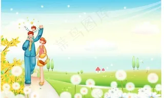 卡通插画矢量素材图片