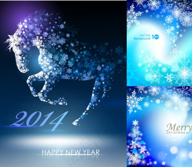 2014圣诞雪花背景节日矢量素材eps,ai矢量模版下载