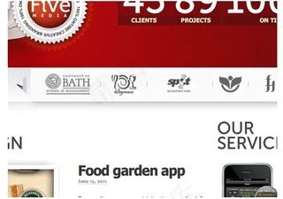 红色头脑导航flash网站模板