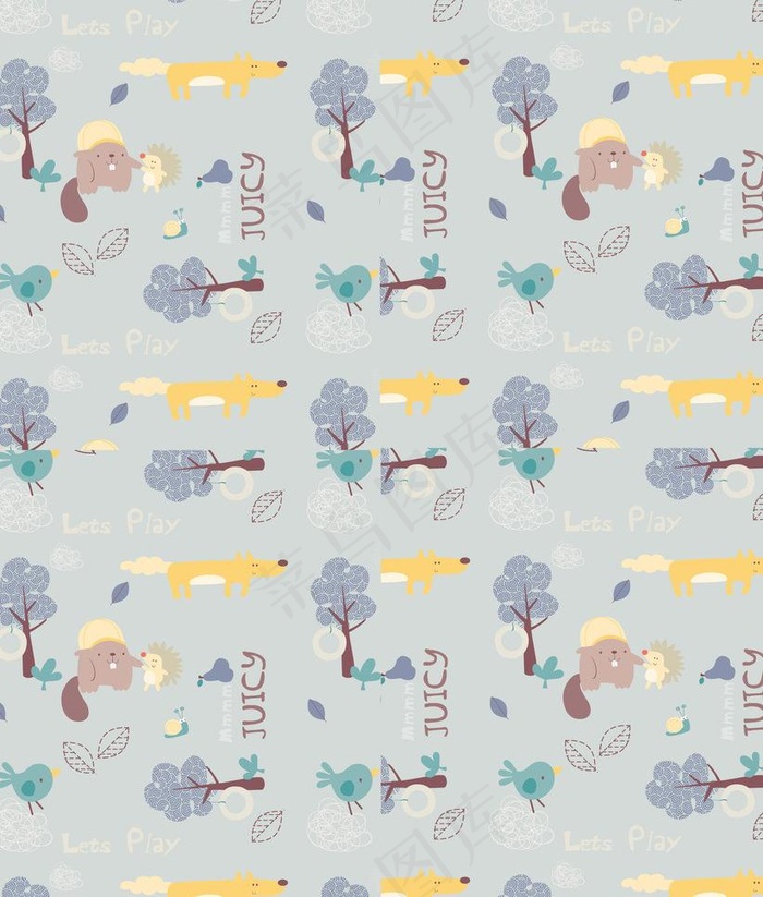 卡通背景 动物背景图片