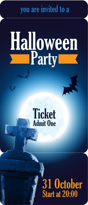 万圣节卡片矢量素材