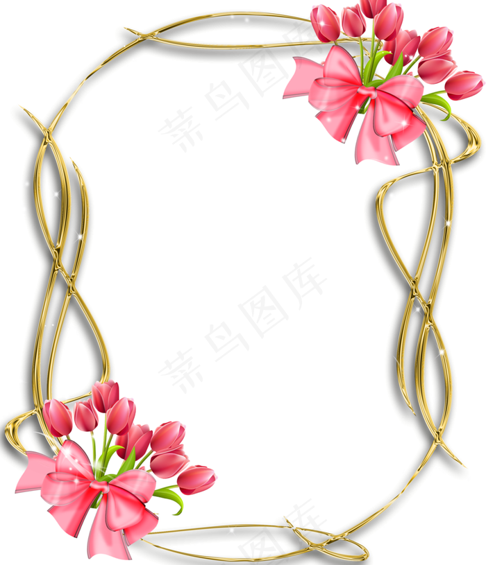 鲜花相册边框图片