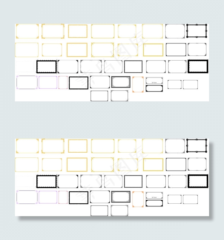 中式花纹边框素材