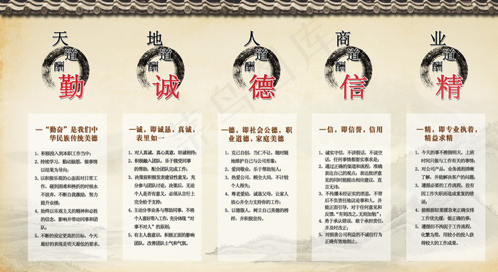 天道酬勤图片