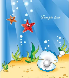 动感光线海底世界图片