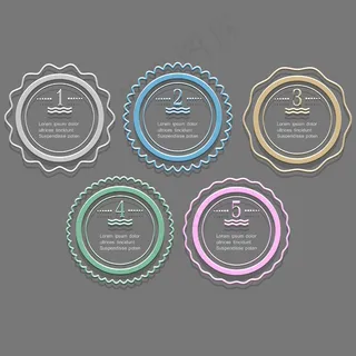 圆的横幅选择信息图形设计