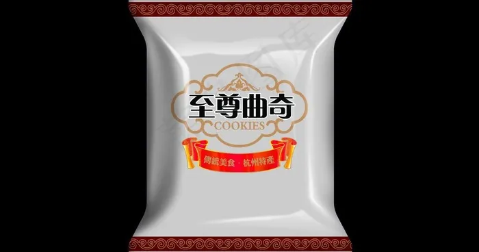 曲奇包装图片psd模版下载