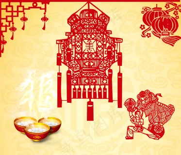 汤圆元宵节海报素材