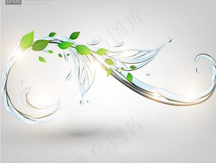 绿色叶子矢量图片eps,ai矢量模版下载