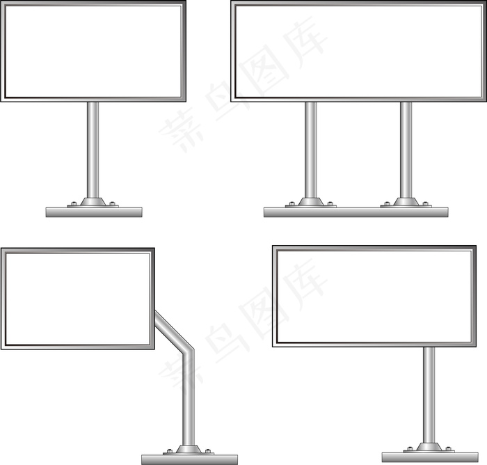 户外大型广告牌矢量素材