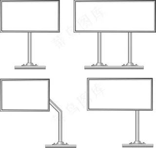 户外大型广告牌矢量素材