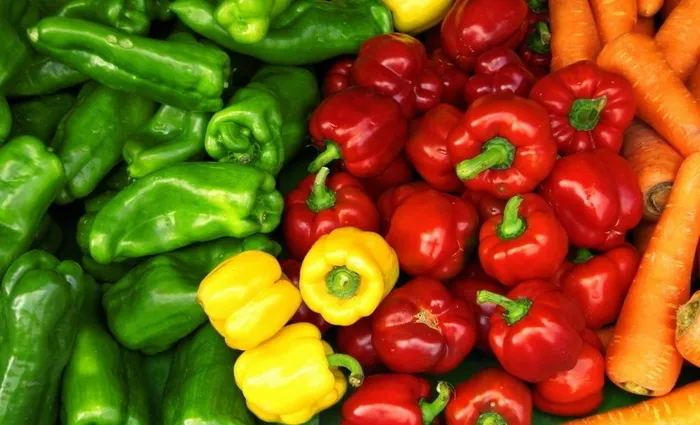 青椒和红萝卜图片